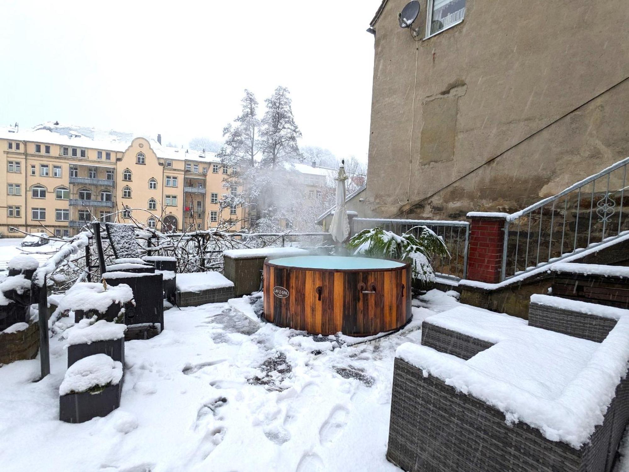 Hw3 - Urlaubsmagie - Helle, Grosse Wohnung Mit Pool Sebnitz Extérieur photo