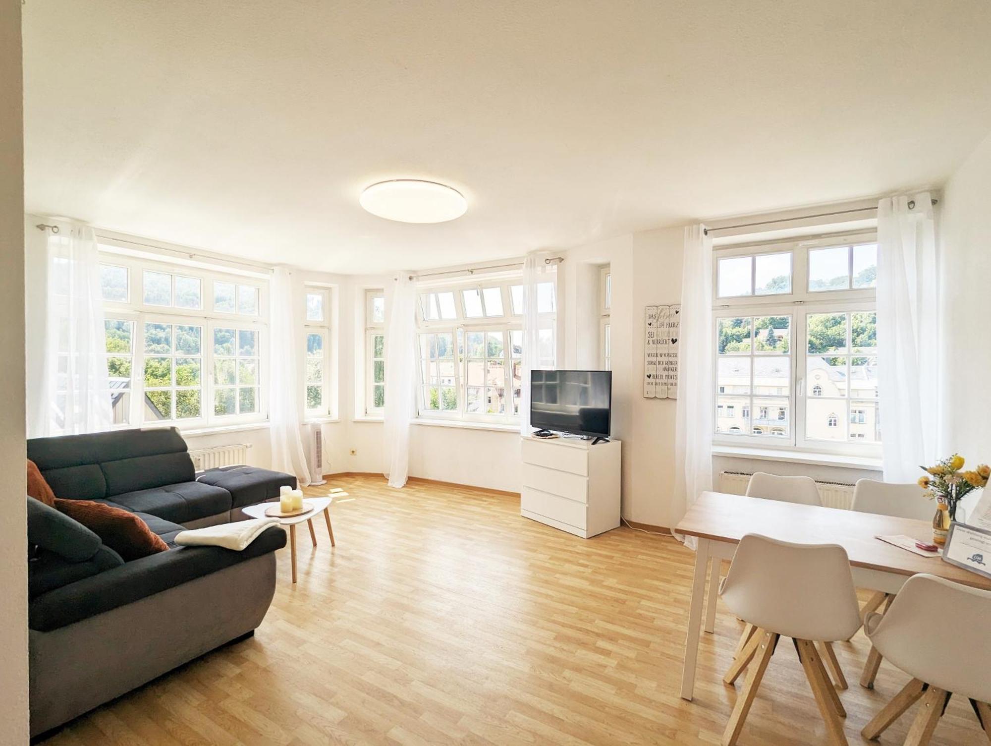 Hw3 - Urlaubsmagie - Helle, Grosse Wohnung Mit Pool Sebnitz Extérieur photo