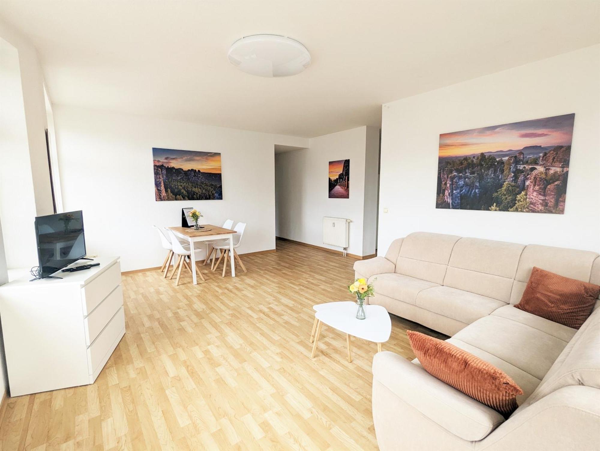 Hw3 - Urlaubsmagie - Helle, Grosse Wohnung Mit Pool Sebnitz Extérieur photo