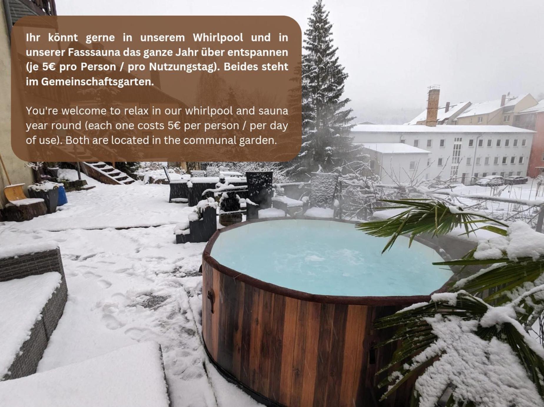 Hw3 - Urlaubsmagie - Helle, Grosse Wohnung Mit Pool Sebnitz Extérieur photo
